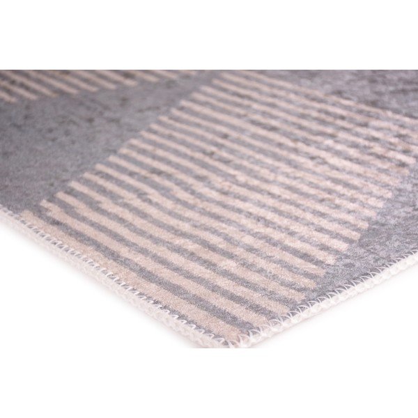 Runner lavabile grigio-beige 80x200 cm - Vitaus-image-2