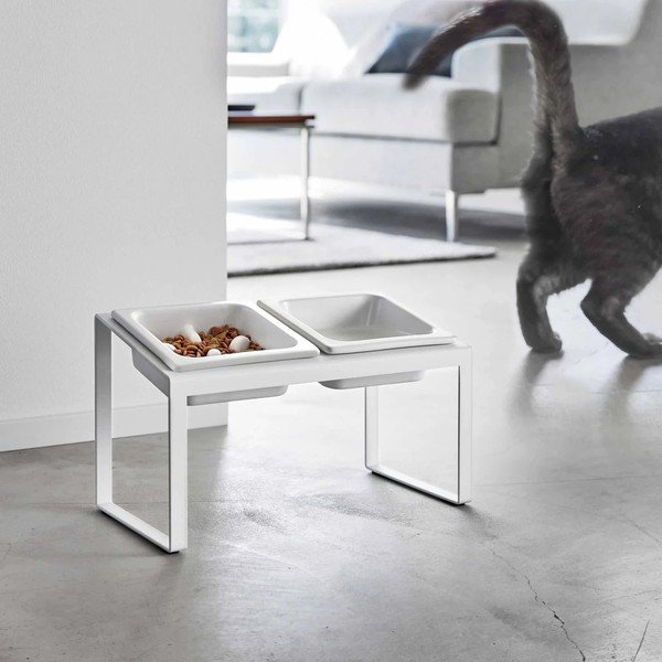Set di ciotole con supporto in ceramica per animali domestici Nooks – YAMAZAKI-image-4