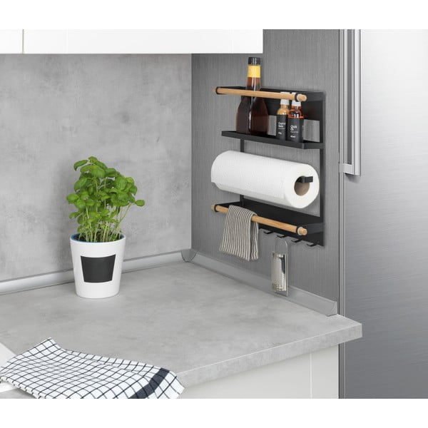 Organizzatore da parete nero per la cucina Magna - Wenko-image-2