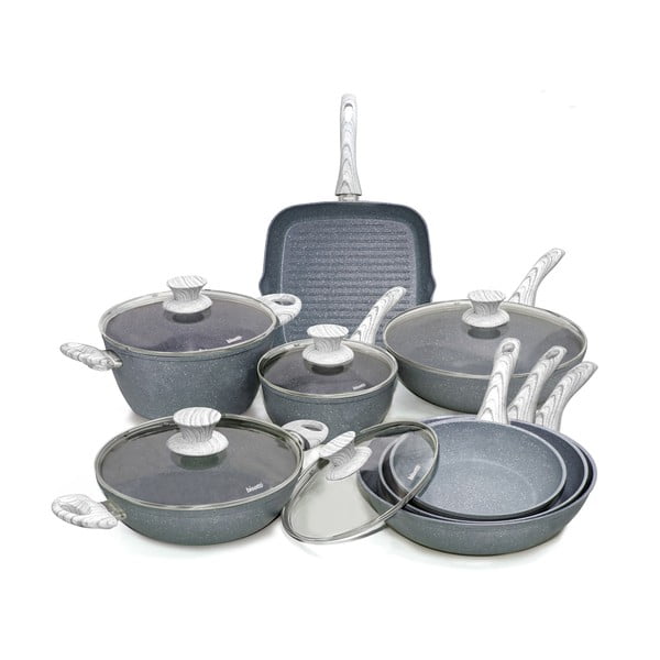 Set di 8 pezzi con coperchi Pierre Gourmet Design - Bisetti