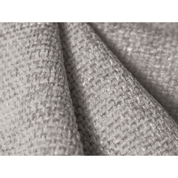 Letto matrimoniale imbottito in grigio chiaro con contenitore con rete inclusa 160x200 cm Miley – Micadoni -image-4