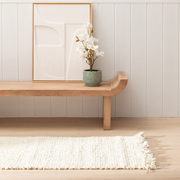 Passatoia color crema in iuta 70x170 cm Altea – Ixia-image-2