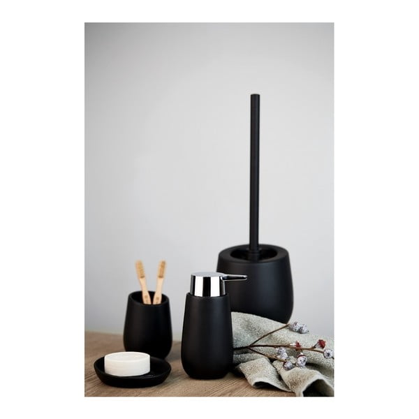 Portasapone in ceramica nera Badi - Wenko-image-4