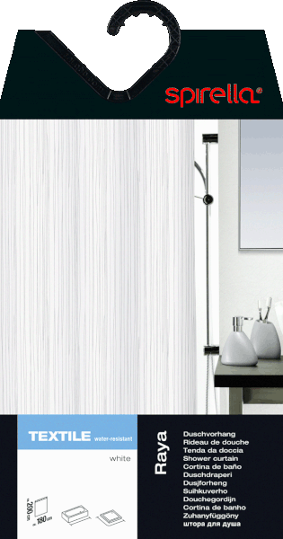 Tenda per doccia 180x200 cm Raya – Spirella-image-2