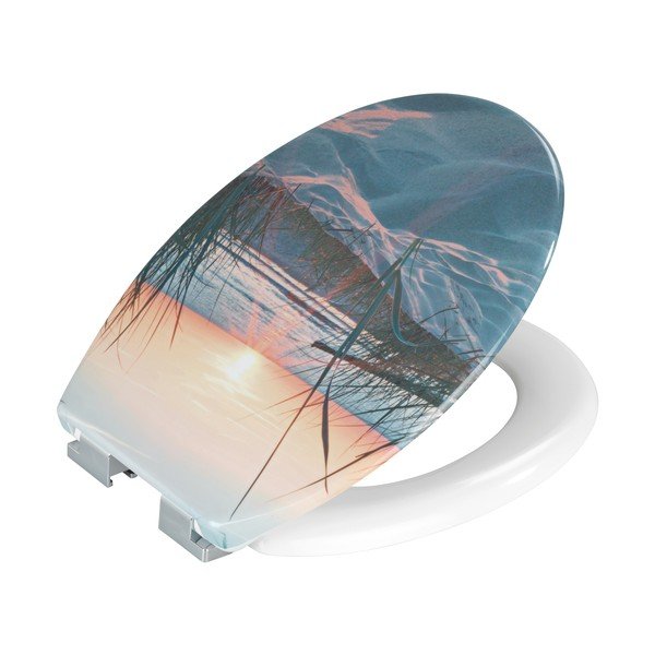 Sedile per wc con chiusura automatica 37,5 x 45 cm Sunset - Allstar-image-2