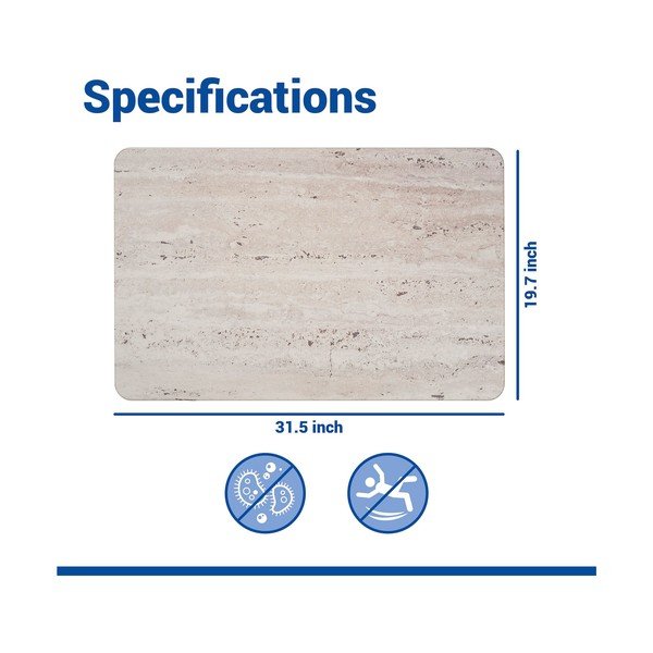 Tappetino per il bagno marrone chiaro in diatomite 50x80 cm Puna – Wenko-image-4