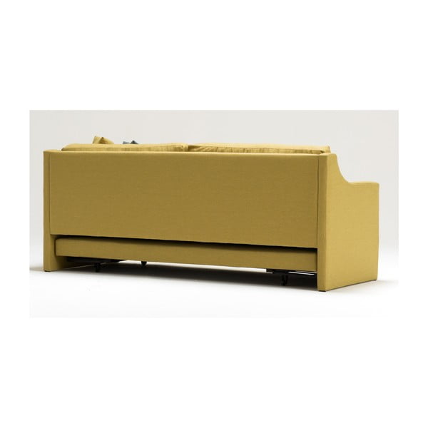 Divano letto giallo a tre posti Doty - Balcab Home-image-1