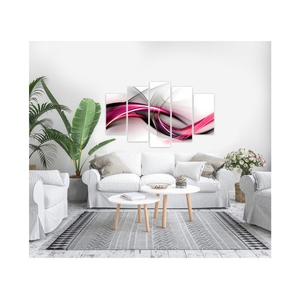 Pittura in più parti Viola astratto, 100 x 150 cm Abstrakcja - Styler-image-1