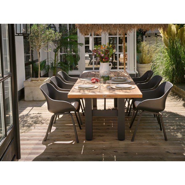 Set di 2 sedie da giardino in plastica nera Le Soleil Element - Hartman-image-1