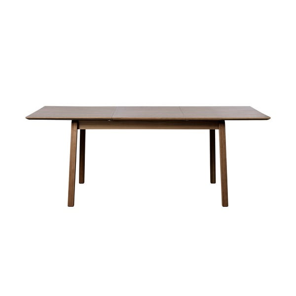 Tavolo da pranzo pieghevole marrone con piano in rovere 95x200 cm Bari - Unique Furniture-image-4