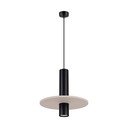 Lampadario nero/beige in metallo ø 30 cm Olisa – Sollux