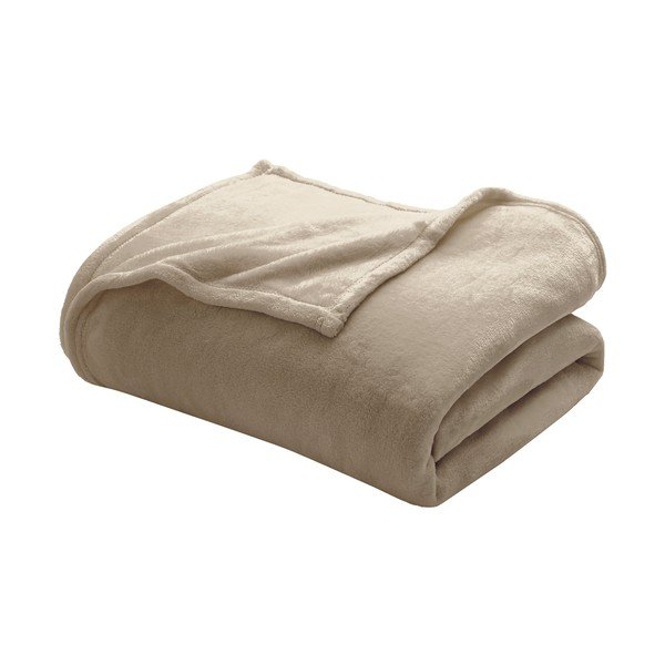 Coperta grigio tortora in microflanella 220x240 cm Flanou – douceur d'intérieur