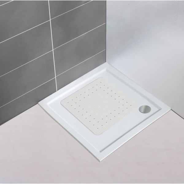 Tappeto da bagno antiscivolo bianco, 54 x 54 cm Mirasol - Wenko-image-1