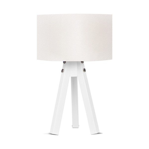 Lampada da tavolo bianca Mdf - Magenta Home