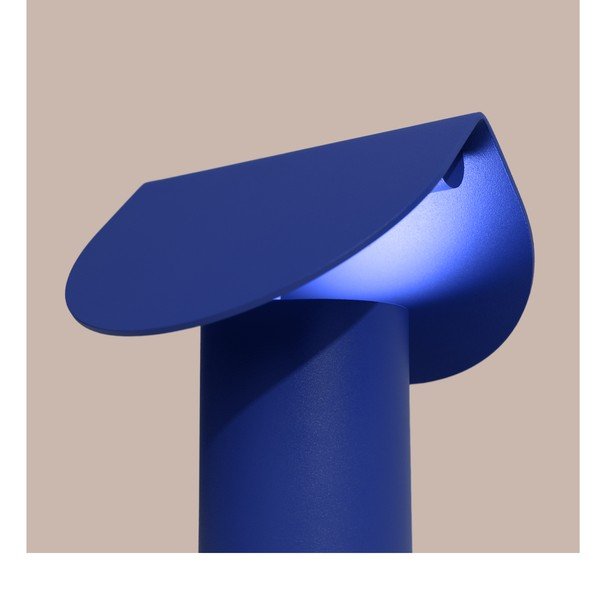 Lampada da tavolo LED blu scuro in alluminio (altezza totale 15 cm) BISCUIT – Thoro-image-3