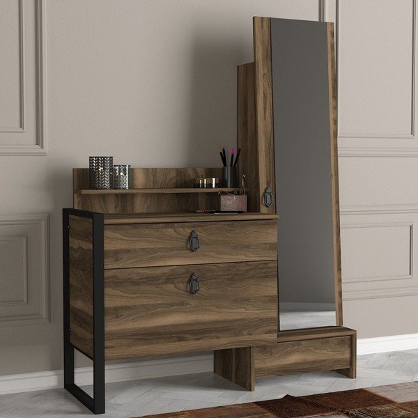 Cassettiera bassa con specchio Lost - Tera Home-image-3