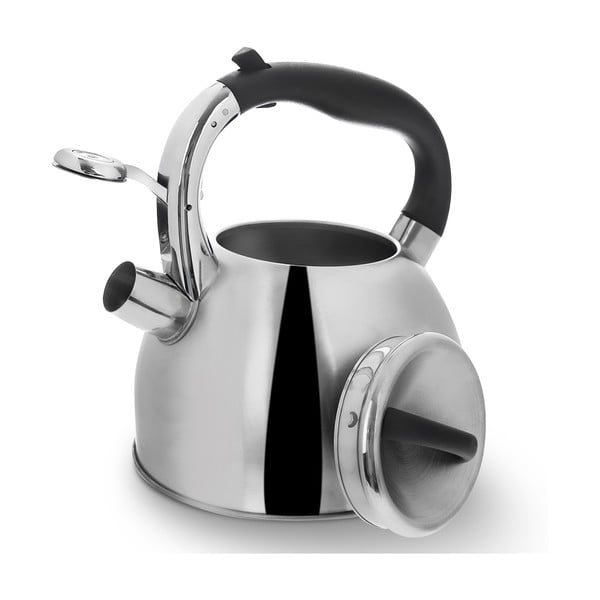 Teiera in acciaio inox con fischietto incernierato Darek, 2,7 l - Orion-image-1