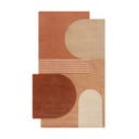 Tappeto color terracotta in lana tessuto a mano 150x240 cm Lozenge Terracotta – Flair Rugs