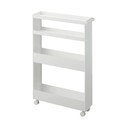 Scaffale per il bagno bianco opaco in acciaio su ruote 48x80,5 cm Tower – YAMAZAKI