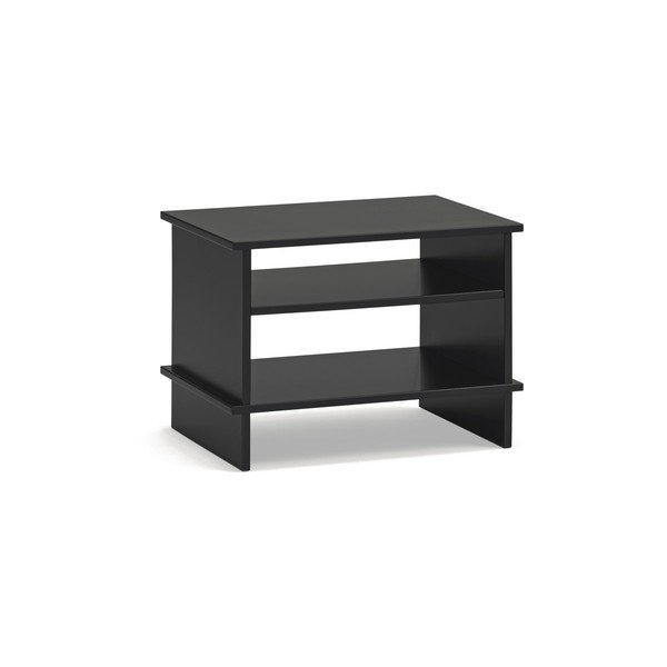 Comodino nero con ripiani Inari – Teulat