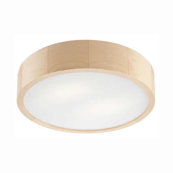 Lampada da soffitto marrone chiaro con paralume in vetro ø 37 cm Eveline - LAMKUR