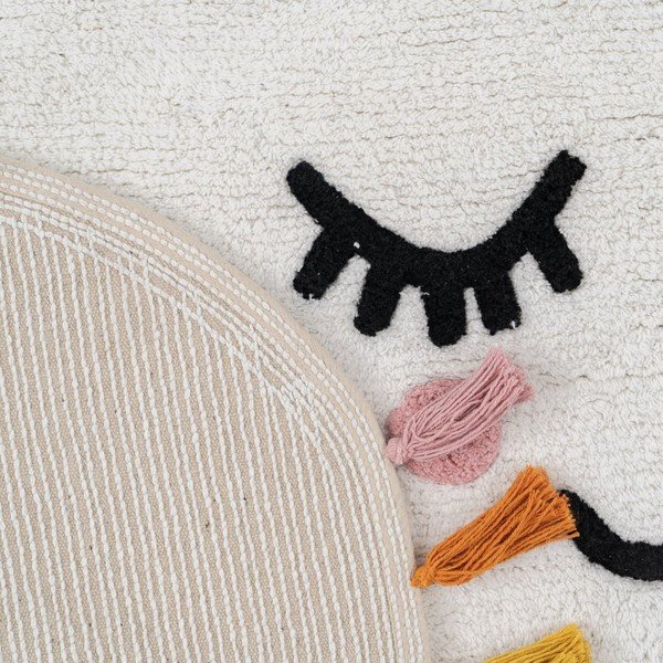 Tappeto per bambini in cotone bianco 90x150 cm Cloud - Ixia-image-3