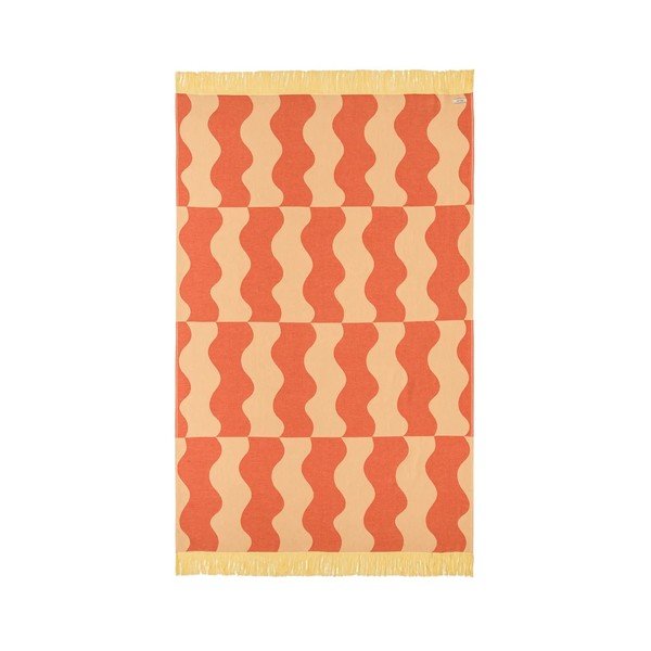 Telo mare giallo/arancione in cotone 100x160 cm Nuno – noo.ma