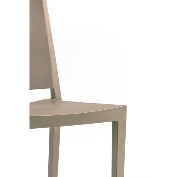 Sedia da giardino in plastica grigia Mosk - Rojaplast-image-4