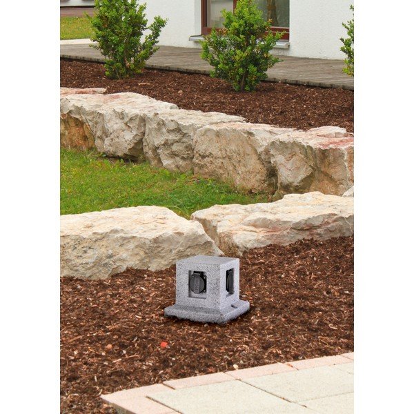 Zoccolo da giardino per prese (altezza 17 cm) Garden socket - Trio-image-1