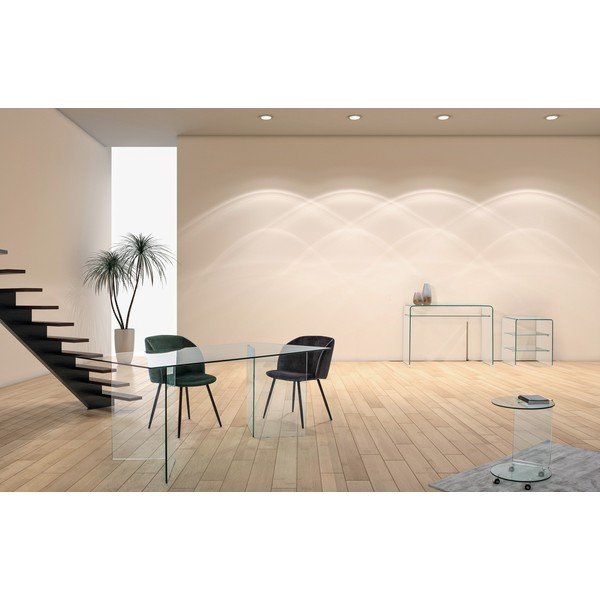 Tavolino in vetro 40x50 cm Iride – Bizzotto-image-4