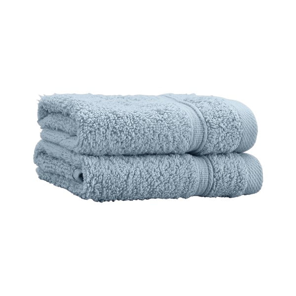 Set di asciugamani tipo terry blu in cotone 2 pz 30x30 cm Zero Twist – Catherine Lansfield