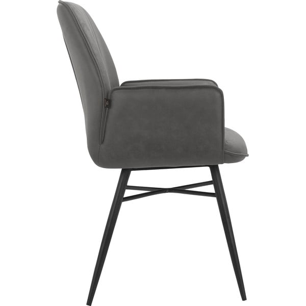 Set di sedie da pranzo color antracite 2 pz Anzo - Støraa-image-2
