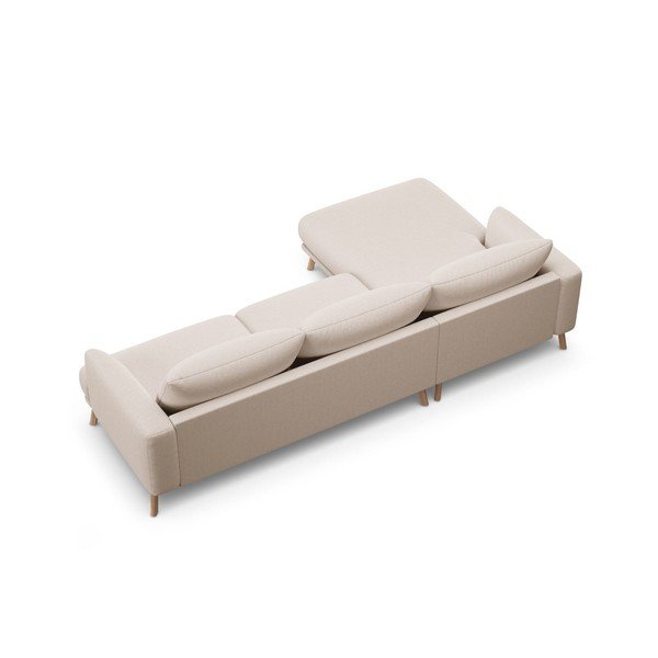 Divano angolare beige (con penisola a sinistra/con chaise lounge) Naomi – Micadoni -image-3