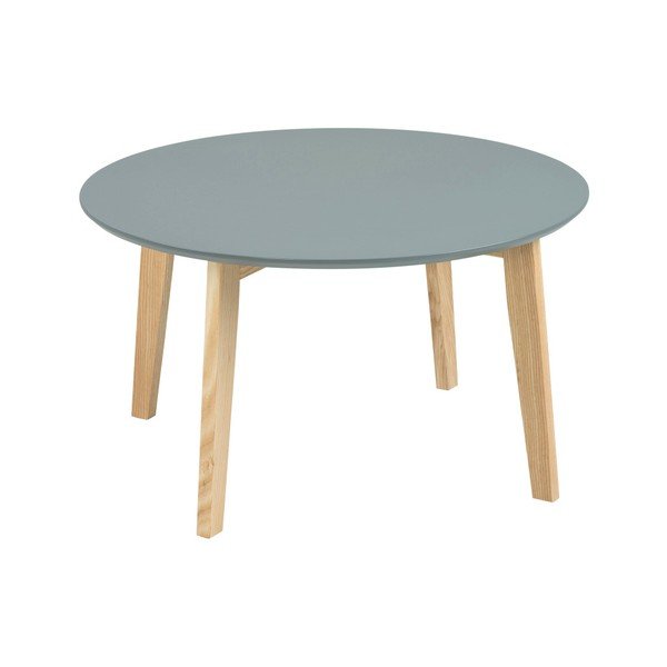 Šedý konferenční stolek Actona Molina, ⌀ 80 cm
