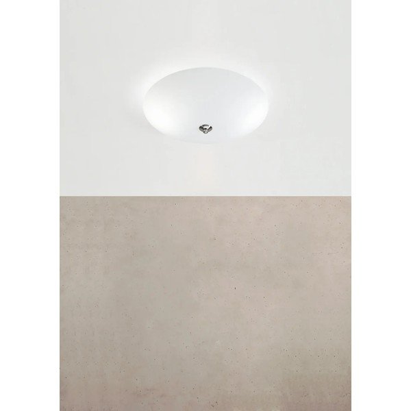 Plafoniera bianca con paralume in vetro ø 39 cm Platillo – Markslöjd-image-1