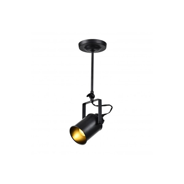 Lampada da soffitto nera con paralume in metallo ø 8,5 cm Demir - GTV