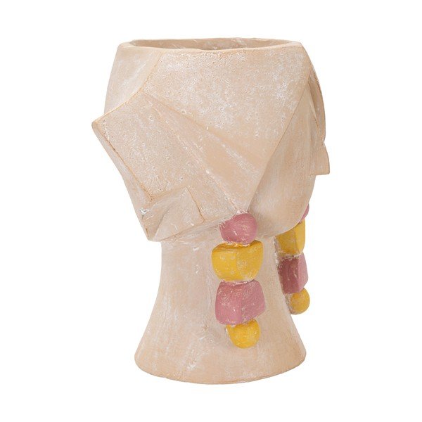 Vaso in poliresina beige 27 cm Elegant - Mauro Ferretti-image-4