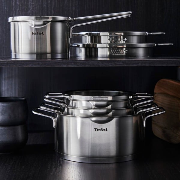 Set di 10 pentole in acciaio inox Nordica - Tefal-image-2