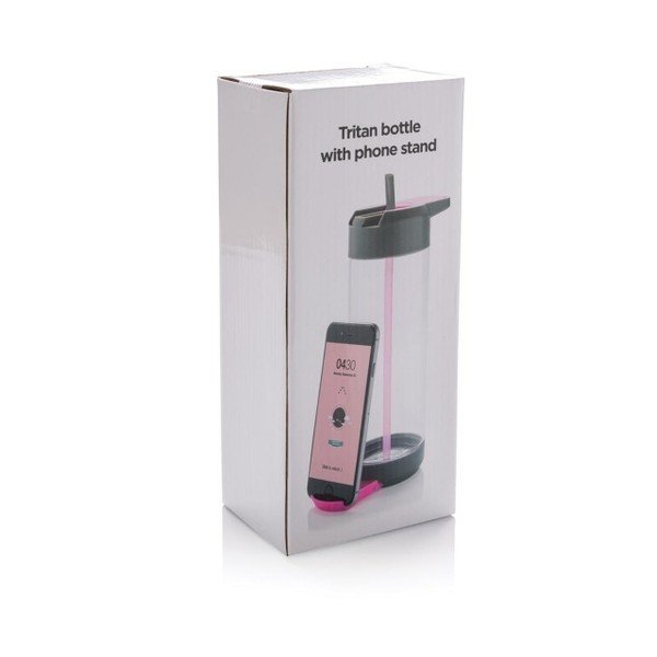 Růžová lahev se stojánkem na telefon XD Design, 700 ml-image-4