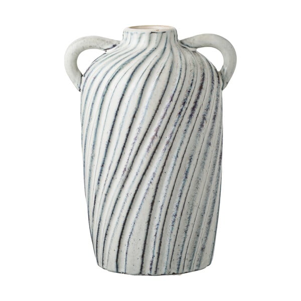 Vaso azzurro in ceramica (altezza totale 22 cm) Mimi – House Nordic