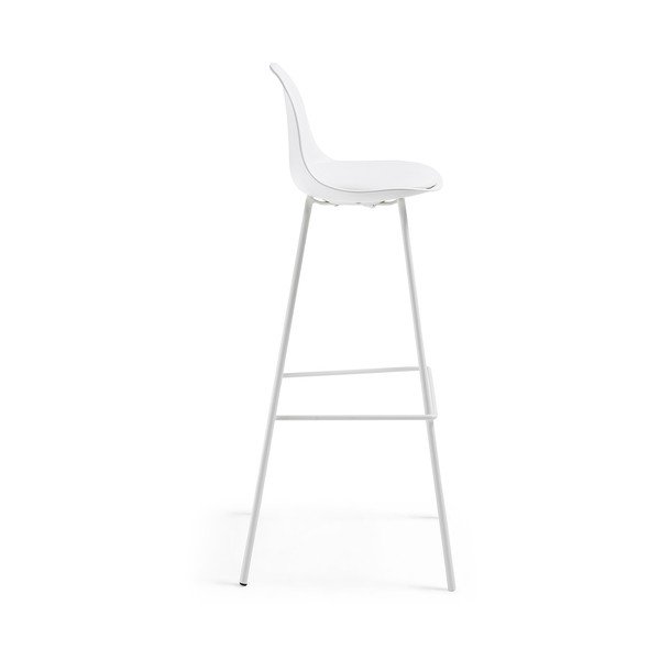Set di 2 sedie da bar bianche Lysna - La Forma-image-2