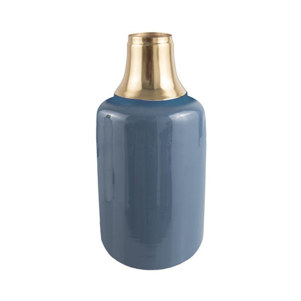 Vaso blu con dettagli in oro Shine, altezza 33 cm - PT LIVING