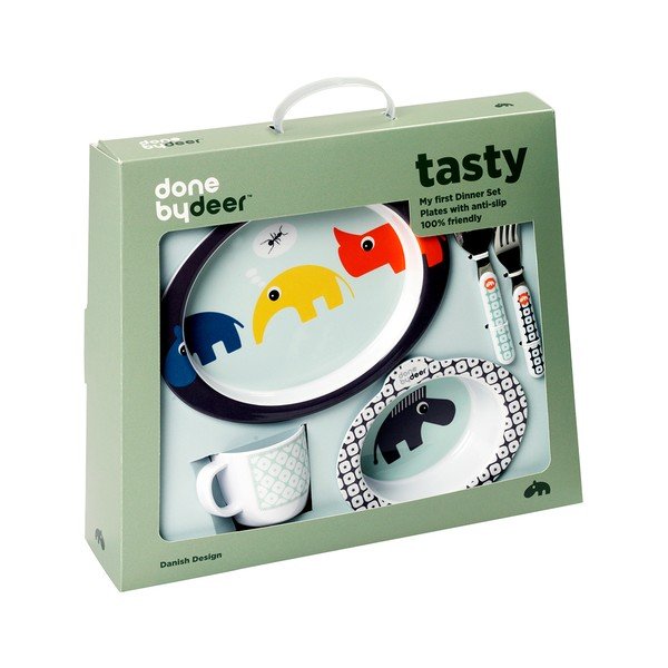 Jídelní dětský set Zoopreme, modrý