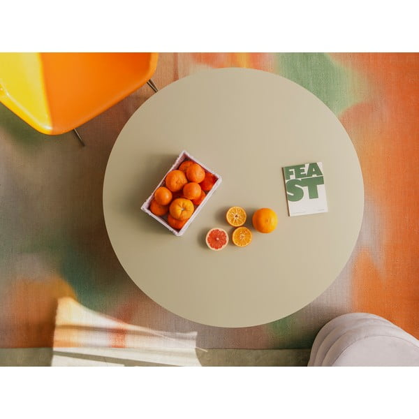 Tavolino da salotto rotondo bianco ø 100 cm Pausa – Really Nice Things-image-3