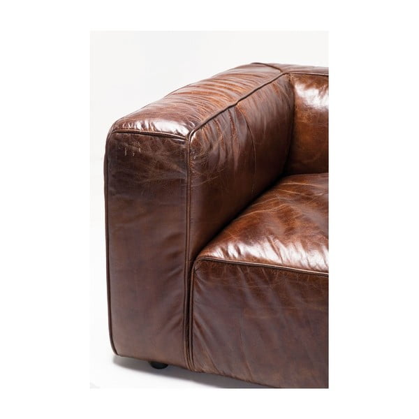 Divano a tre posti in pelle Cubetto - Kare Design-image-2