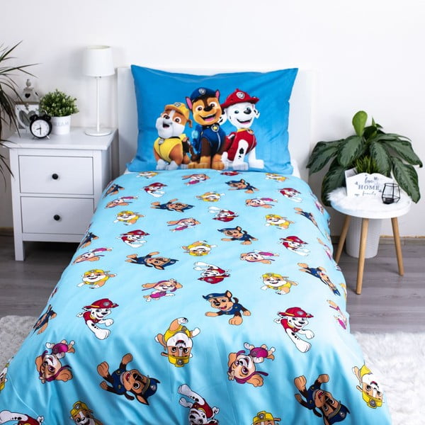 Biancheria da letto singola per bambini in microfibra 140x200 cm Paw Patrol - Jerry Fabrics-image-2
