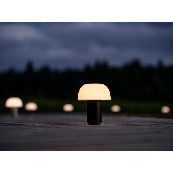 Lampada da tavolo dimmerabile a LED in alluminio nero (altezza 22 cm) Harvest - Zone-image-1