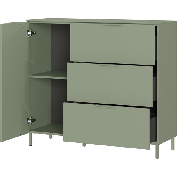 Armadietto verde opaco 109x98x40 cm Savoca – Germania-image-3