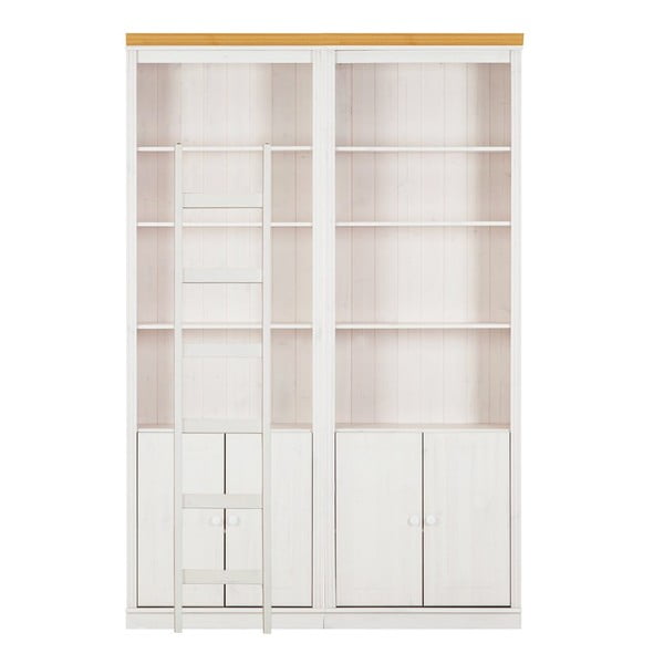 Libreria in legno di pino bianco 148x223 cm Anita - Støraa