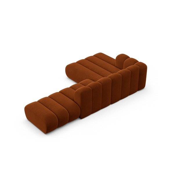 Divano angolare arancione ad angolo sinistro Lupine - Micadoni Home-image-3